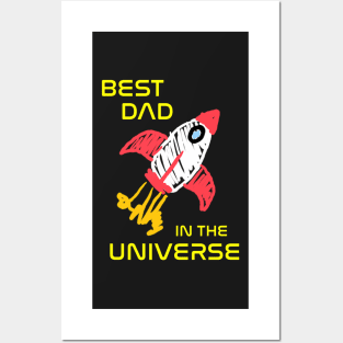 Best Dad in the Universe Posters and Art